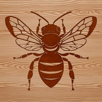 A detailed illustration of a bee in various poses, suitable for vector design projects.