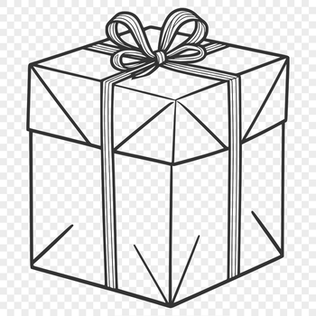 A simple vector illustration of a rectangular box with a lid.