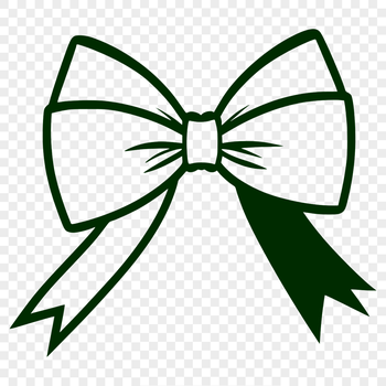 A decorative bow illustration created as a vector graphic, suitable for various designs.