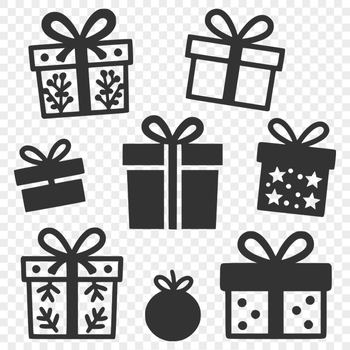 A wrapped gift with a bow and ribbon in a festive holiday setting.