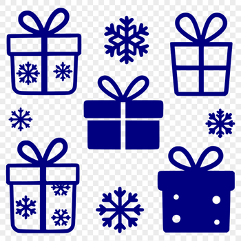 A small, wrapped gift box with a ribbon and bow, suitable for crafting and DIY projects.