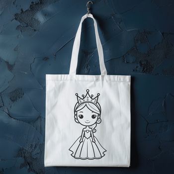 An elegant princess illustration in vector format, suitable for use with cutting machines or as a digital design element.