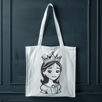 A princess illustration designed as vector art, suitable for digital cutting machines like Cricut or laser cutters.