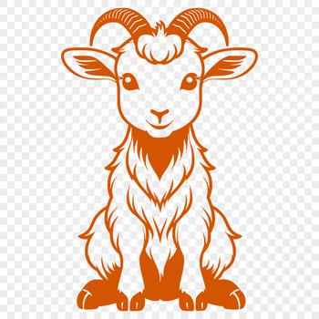 An SVG representation of a farm animal, ideal for Cricut cutting machine projects or vector design templates.