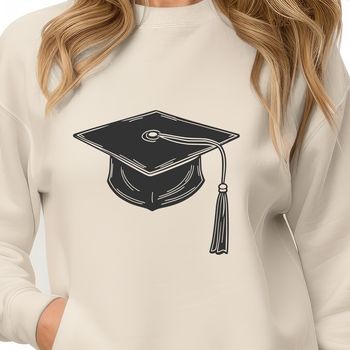 A stylized graduation cap icon in vector format.
