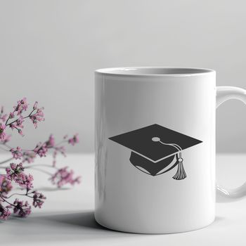 Vector illustration of a graduation cap, suitable for educational graphics and designs.
