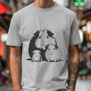 A detailed illustration of a guinea pig in vector format.