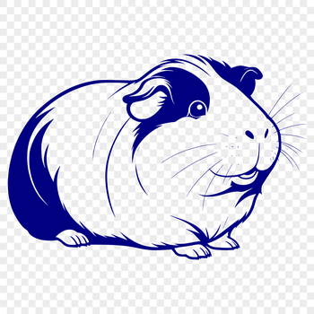 Guinea pig illustration in vector format, suitable for various applications.