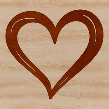 A single heart shape designed as a vector graphic.