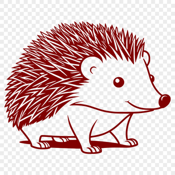A small, spiky mammal with a pointed snout and sturdy legs.