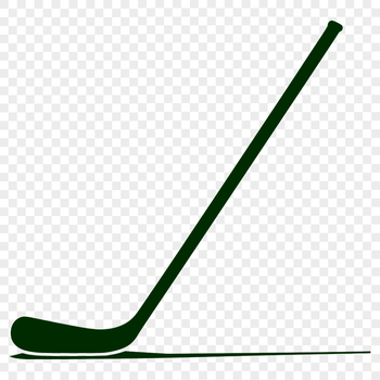 A high-quality vector illustration of a hockey player holding a hockey stick.