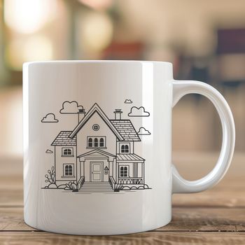 House design in vector format, ideal for editing with Illustrator or Procreate.