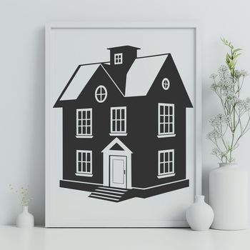 House illustration in vector format.