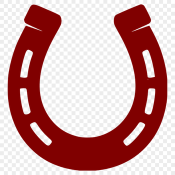 SVG horse shoe vector art for DIY cut files and web design