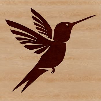 A vibrant illustration of a hummingbird in mid-air, showcasing its iridescent feathers.