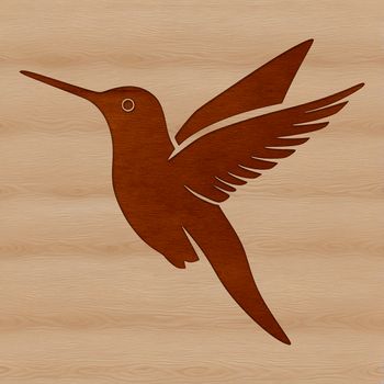 A colorful illustration of a hummingbird in flight, showcasing its iridescent feathers and swift motion.