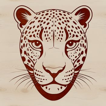 An SVG graphic of a jaguar's head in vector format, suitable for cutting machine designs or digital art projects.