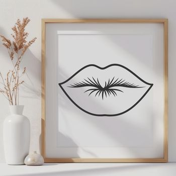 Detailed illustration of human lip anatomy.