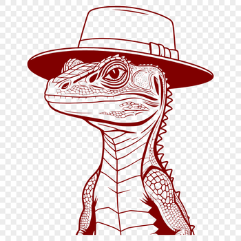 A reptilian animal with scales and a long tail, often found in warm climates.