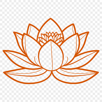 A highly detailed illustration of the lotus flower in vector format.