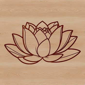 An iconic representation of the sacred plant often associated with Buddhist and Hindu traditions.