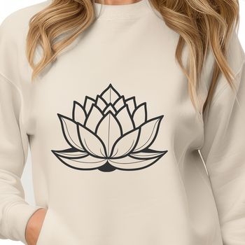 A detailed illustration of the lotus flower, a symbol with significant religious and cultural meaning.