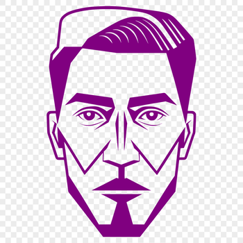 A high-quality, editable illustration of an adult male figure in a neutral pose.