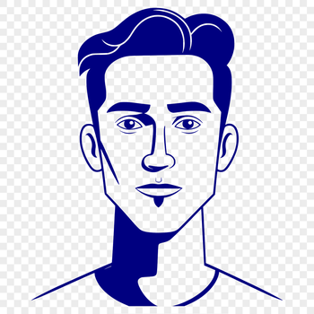 A simple vector illustration of a male figure in various poses and styles suitable for cutting machine designs.