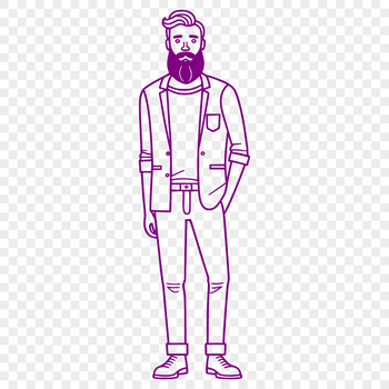 Man silhouette design created using SVG graphics.