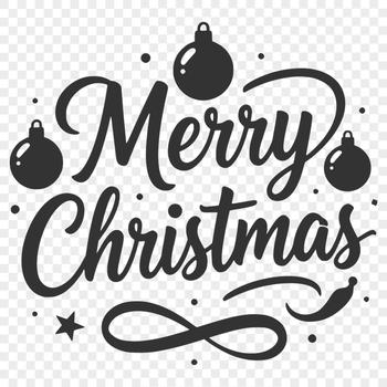 Merry Christmas SVG Illustration Design Christmas quote illustration in vector format featuring festive holiday phrases.