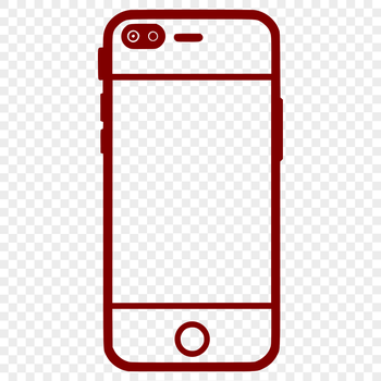 Vector illustration of a modern cell phone with sleek design.