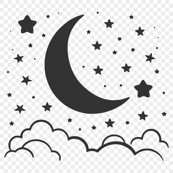A stylized illustration of the full moon in the night sky, suitable for vector graphics projects.