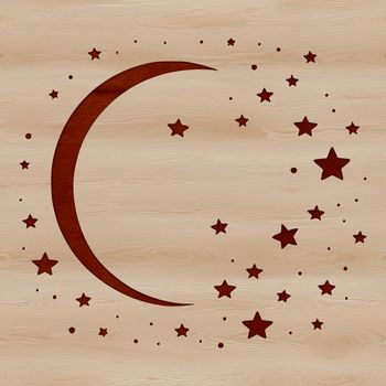 A stylized illustration of the full moon in a vector format, suitable for digital use.