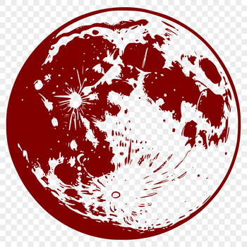 A high-resolution, editable moon graphic created as an SVG file for use in various design applications.