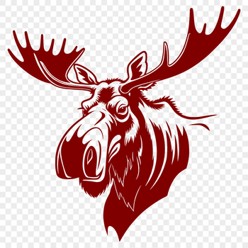 An SVG vector graphic of a North American wild animal, often found in forests and wetlands.