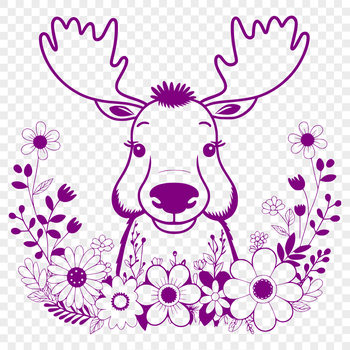 A large wild mammal with antlers in a natural environment.