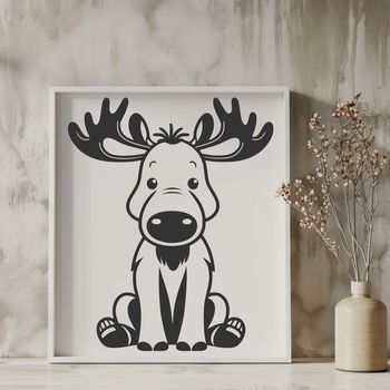 Wild animal silhouette in vector format, ideal for cutting machines and digital designs.