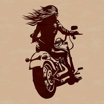 A high-resolution SVG graphic of a motorcycle design.