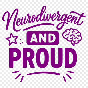 A motivational quote related to neurodivergence and autism awareness, suitable for personal or commercial use.