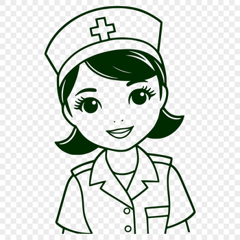 Female healthcare professional in a hospital setting.