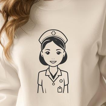 Female nurse professional icon in SVG format.