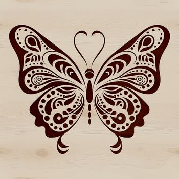 A colorful butterfly with intricate details, ideal for vector design projects.