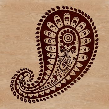 An SVG design featuring a classic paisley motif suitable for various applications.