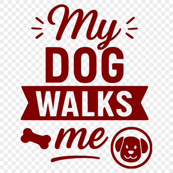 A vector illustration of cute dog quotes with customizable text.