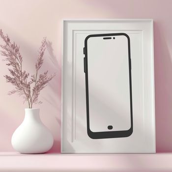 Vector illustration of a modern smartphone, suitable for graphic design projects.
