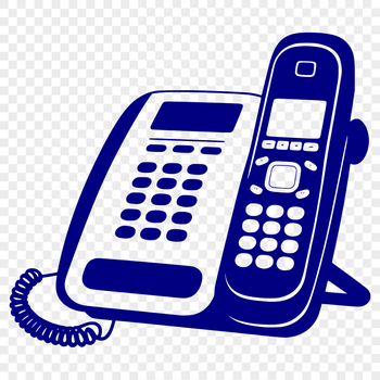 Vector illustration of a telephone for commercial or personal use in graphic design projects.