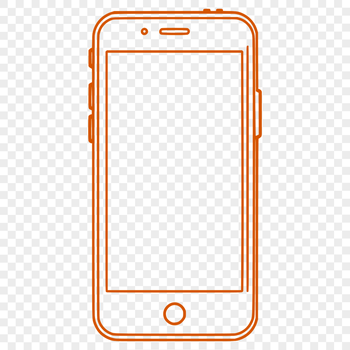 Illustration of a modern smartphone with sleek design