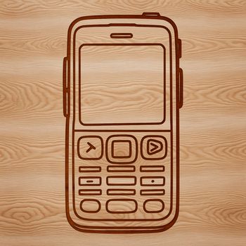 SVG illustration of a modern smartphone with sleek design and detailed features.