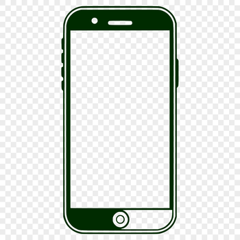 A sleek modern mobile phone design in vector format.