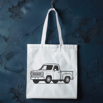 Vector illustration of a pickup truck.